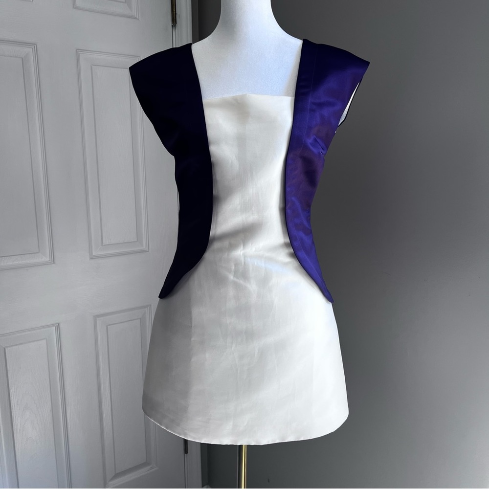 Satin mini dress in size Small